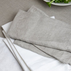 Borough Kitchen Cotton Napkins / Set of 4 / 48x48cm / White