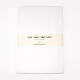 Borough Kitchen Linen Tablecloth / White