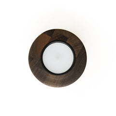 Borough Kitchen Tea Light Holder / Walnut
