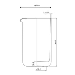 Classic Mixing Glass / 600ml