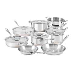 All-Clad Copper Core 9 Piece Cookware Set