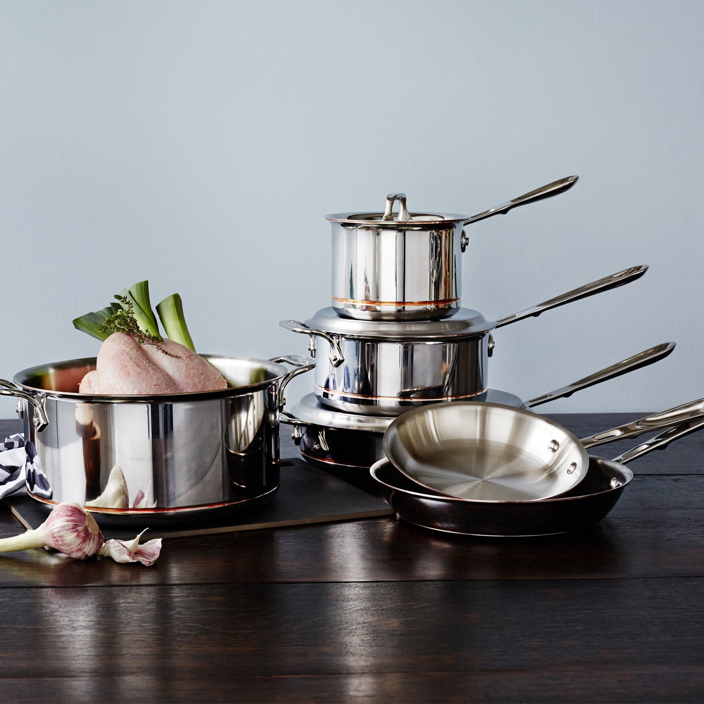 All-Clad Copper Core 6 Piece Cookware Set