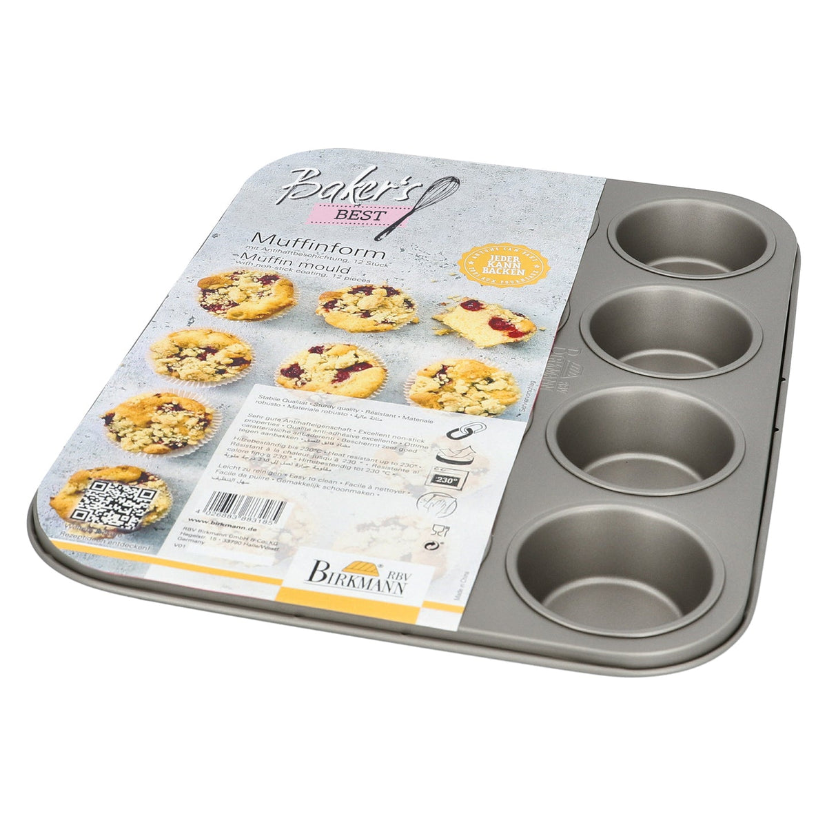 Birkmann Baker's Best Non-Stick 12 Hole Muffin Pan