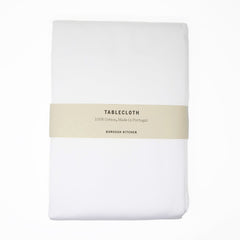 Borough Kitchen Cotton Tablecloth / White