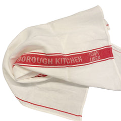 Borough Kitchen Irish Linen Tea Towel / Red