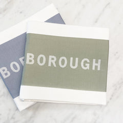 Borough Kitchen French Jacquard Tea Towel / Pack of 3 / Sage