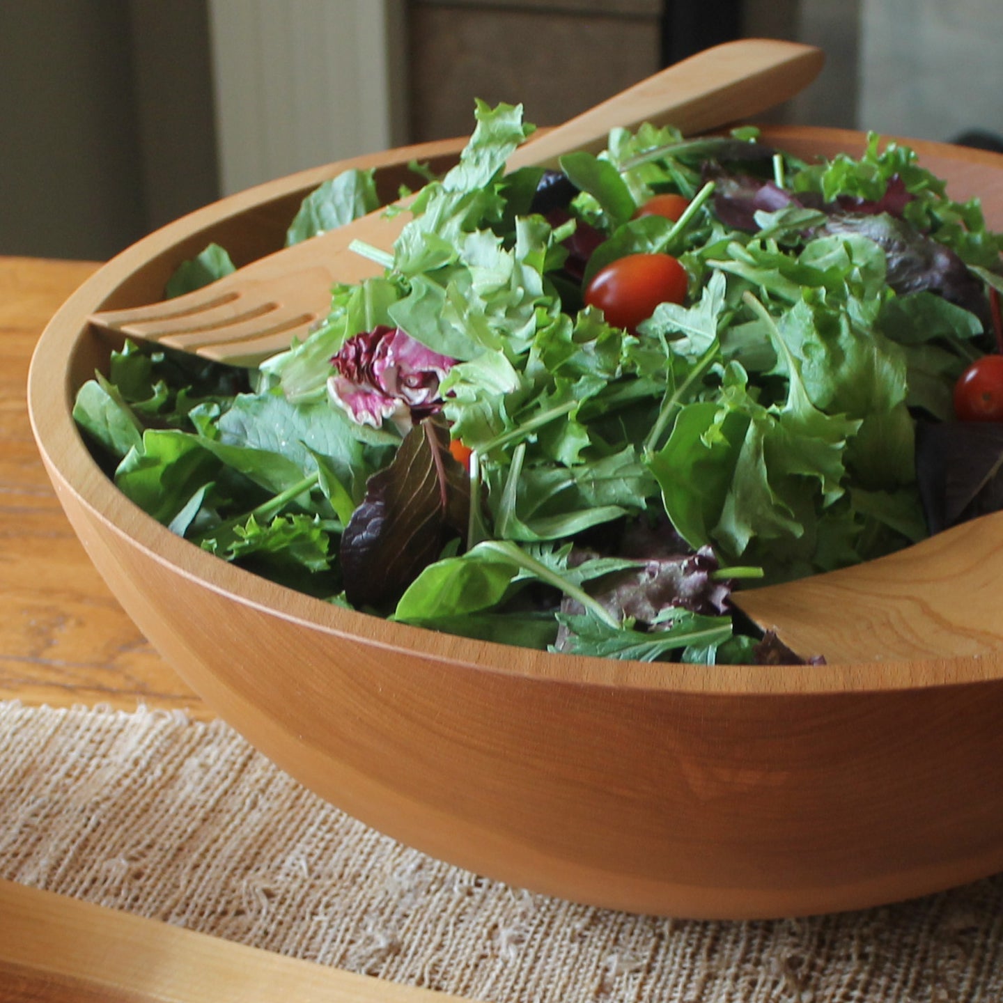 Cherry Wood Salad Bowl