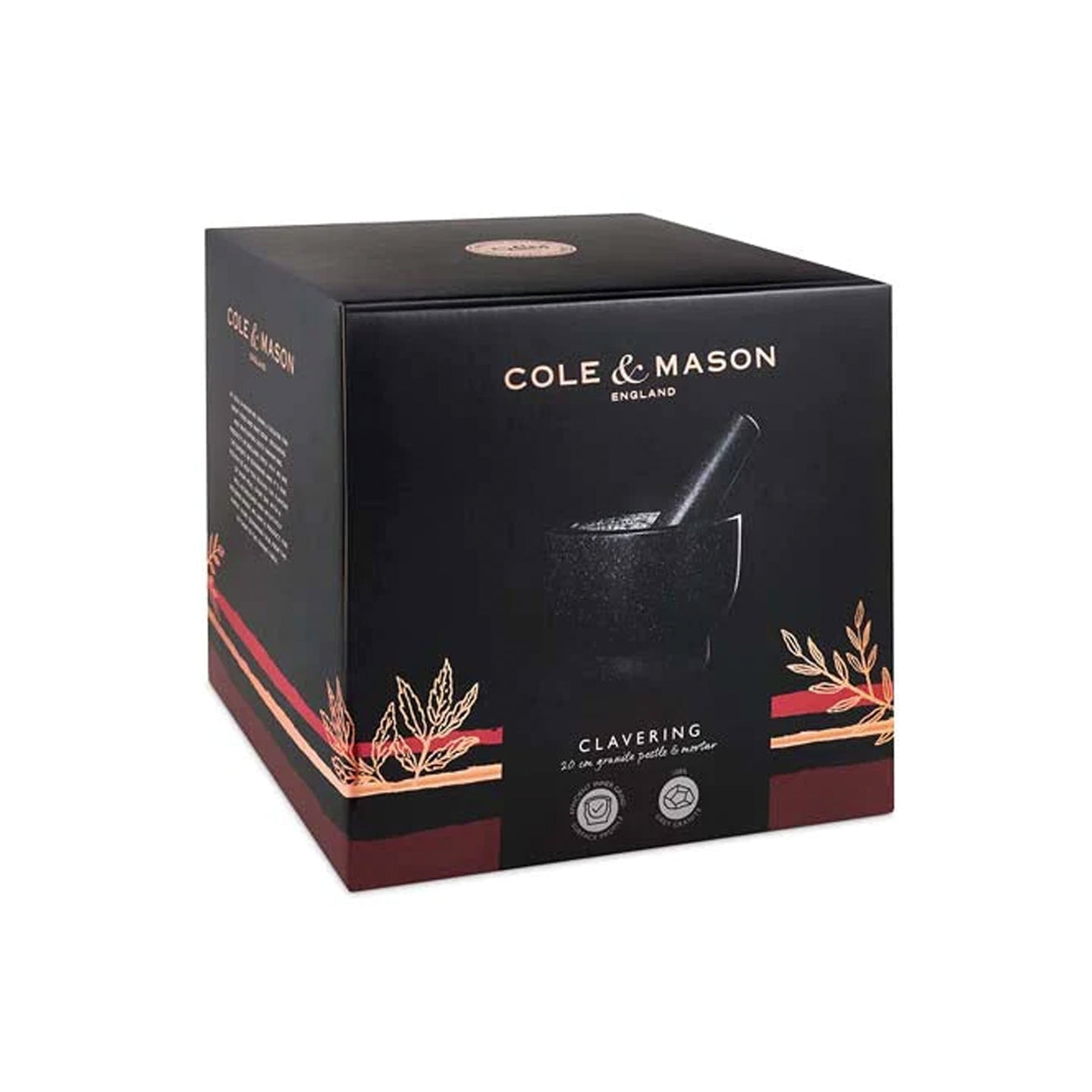 Cole & Mason Clavering Granite Pestle & Mortar