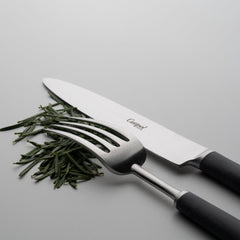 Cutipol Ebony 75 Piece Cutlery Set / Black and Stainless Steel