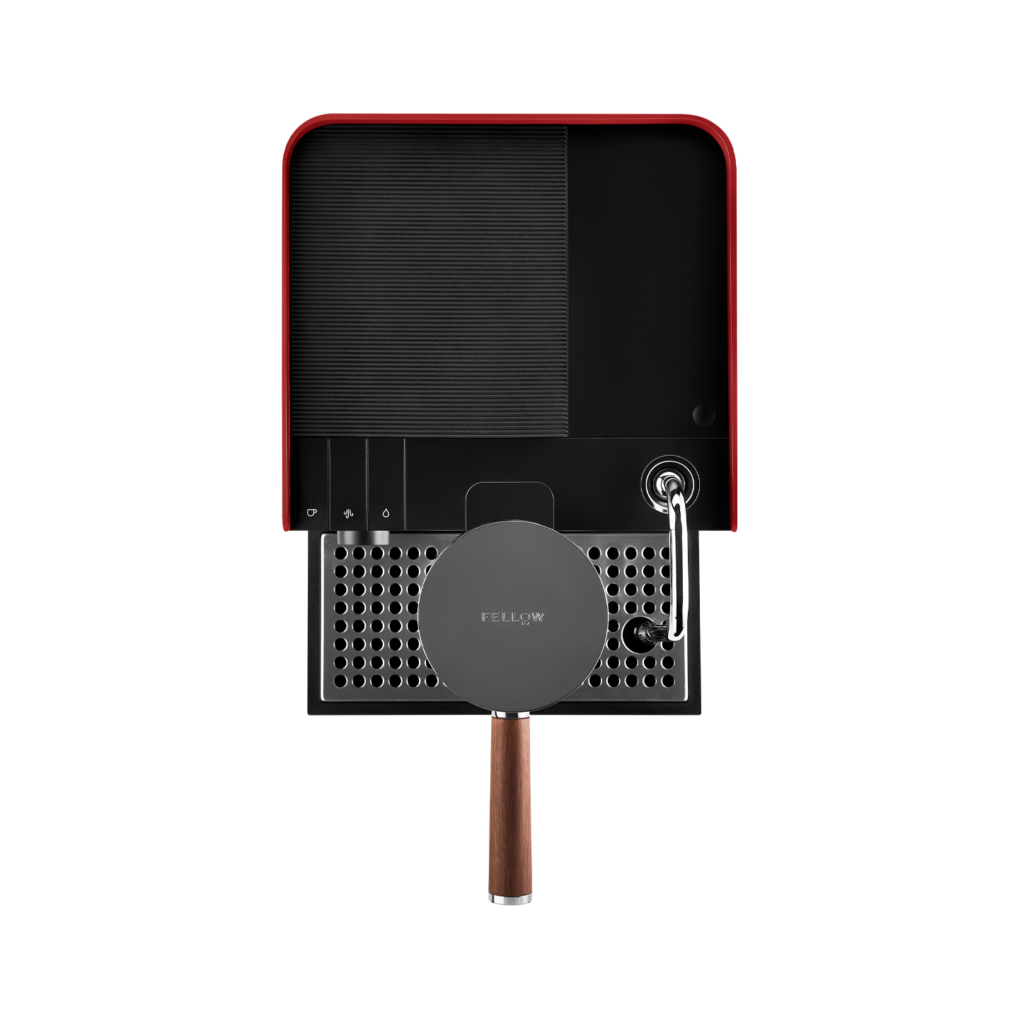 Fellow Series 1 Espresso Machine / Cherry Red & Walnut