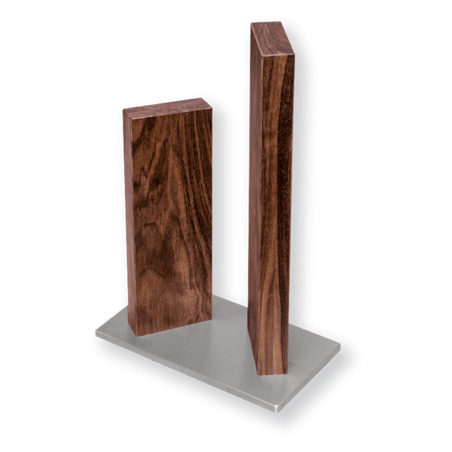 Blenheim Forge Full Tang 3 Knife, Whetstone and Walnut Block Set
